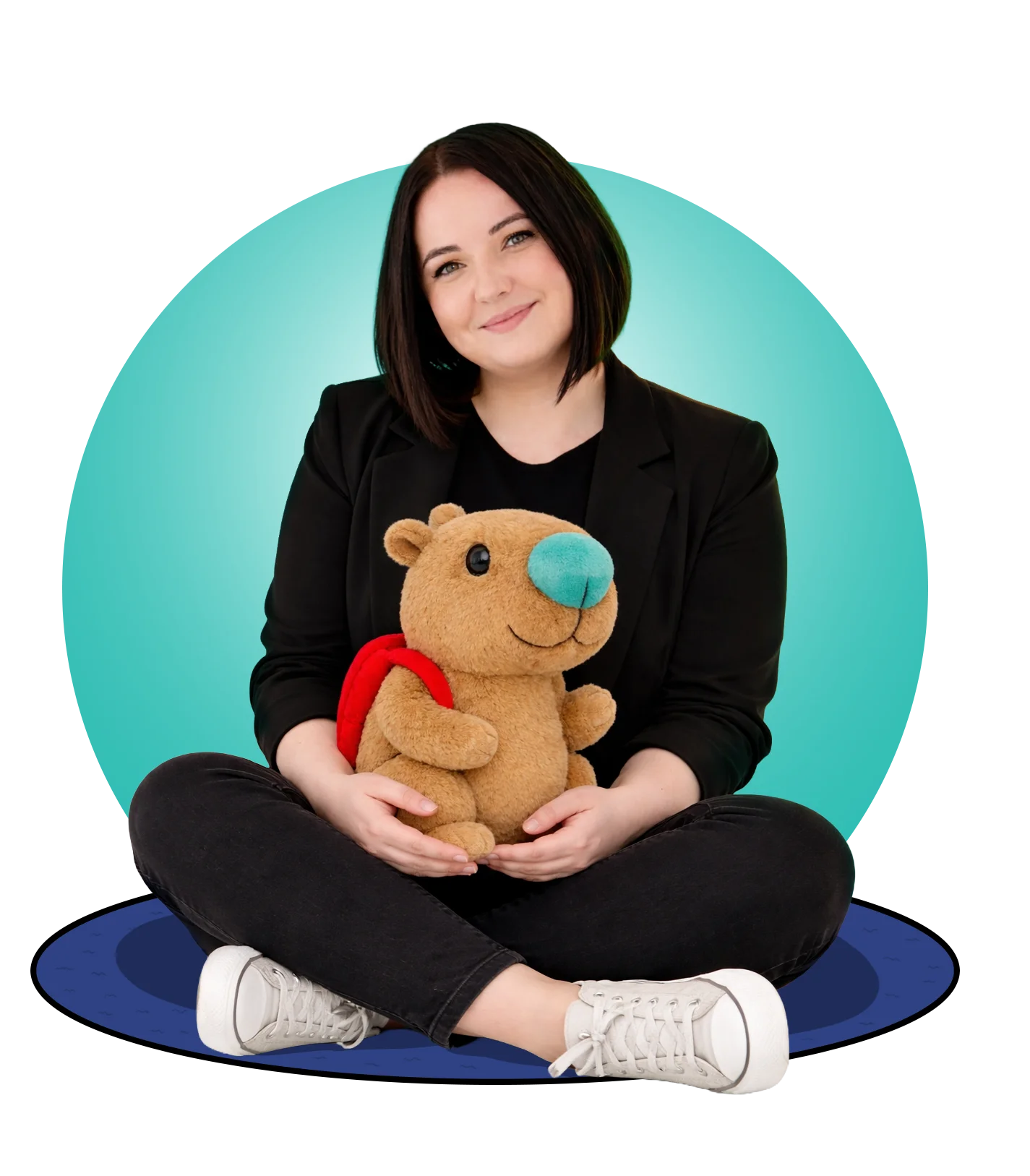 Monika Świetlińska z maskotką Wifik