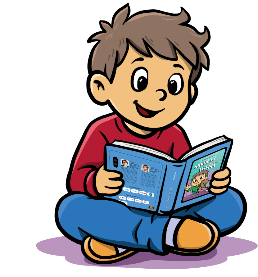 Chłopiec czytający książkę Wifik