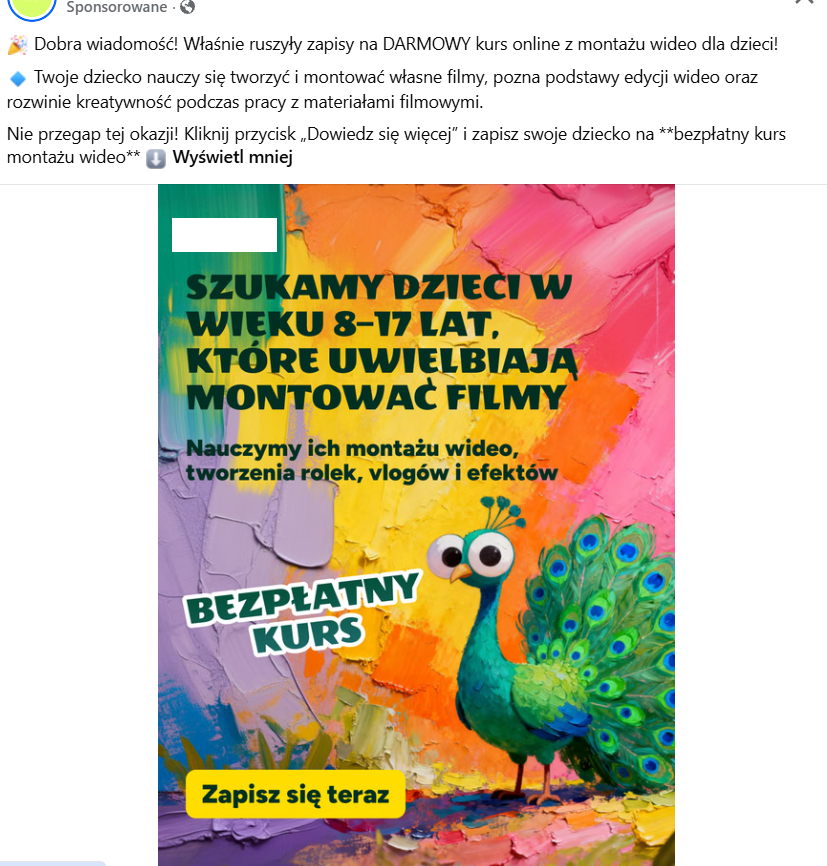 CapCut dla dzieci od 8 lat